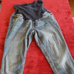 Maternity Blue Jeans - Capri's XS